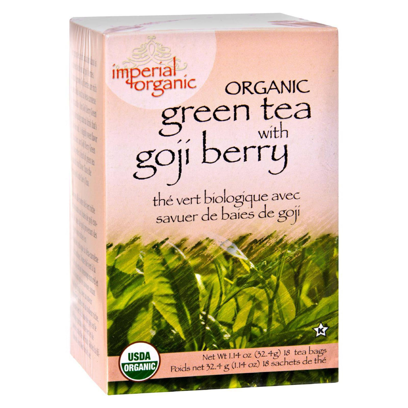 Uncle Lee's Imperial Organic Green Tea With Goji Berry - 18 Tea Bags | OnlyNaturals.us