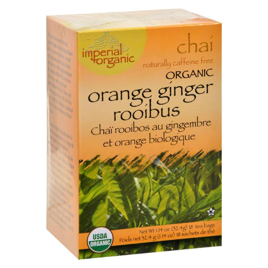 Uncle Lee's Imperial Organic Orange Ginger Rooibus Chai Tea - 18 Tea Bags | OnlyNaturals.us