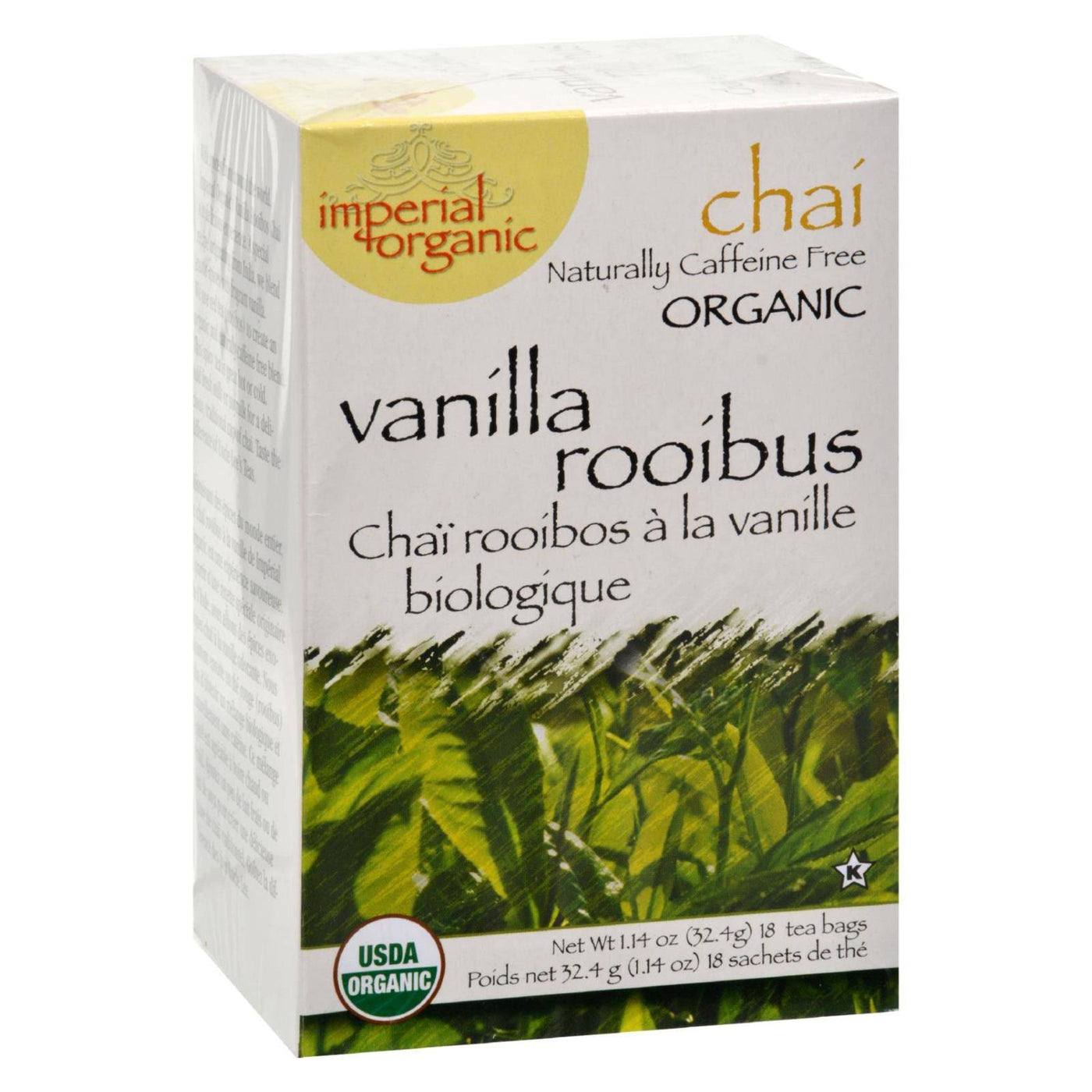 Uncle Lee's Imperial Organic Vanilla Rooibos - 18 Tea Bags | OnlyNaturals.us