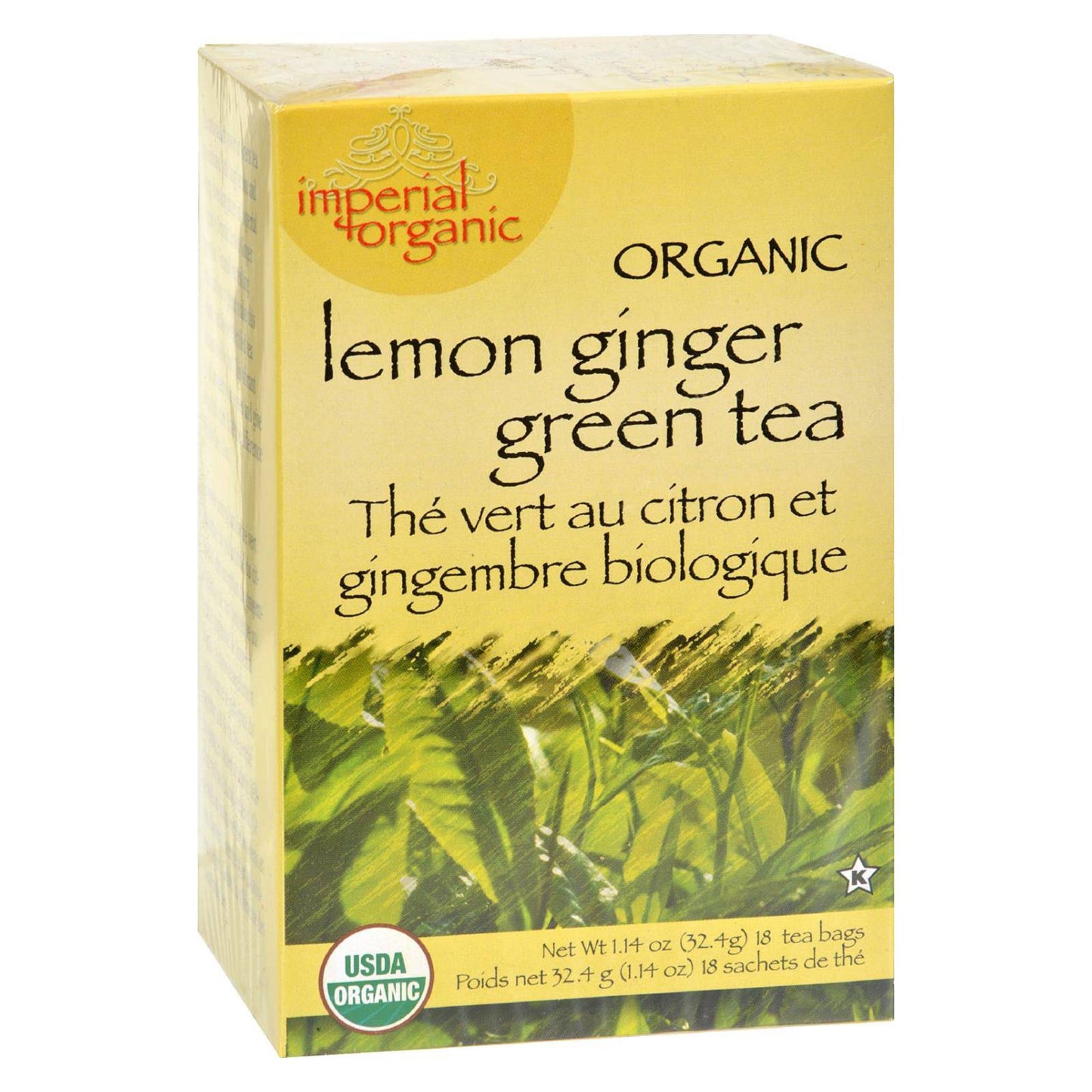 Uncle Lee's Tea Organic Imperial Lemon Ginger - 18 Bags | OnlyNaturals.us