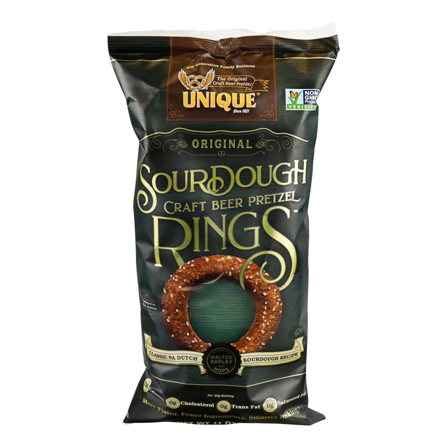 Unique Pretzels - Sourdough Craft Beer Pretzel Rings - Case Of 12 - 11 Oz. | OnlyNaturals.us