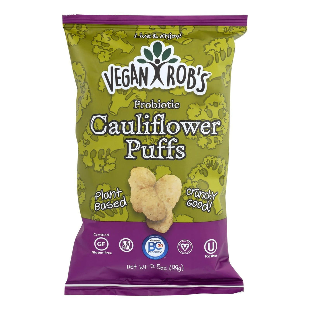 Buy Vegan Rob's Probiotic Cauliflower Puffs - Case Of 12 - 3.5 Oz  at OnlyNaturals.us