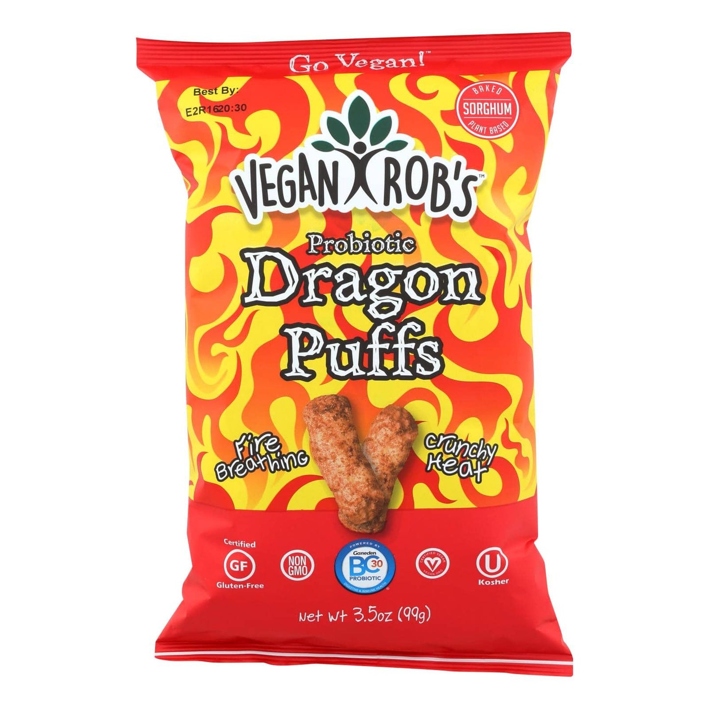 Vegan Rob's - Puffs Dragon - Case Of 12 - 3.5 Oz | OnlyNaturals.us