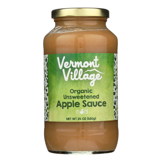 Buy Vermont Village Organic Applesauce - Unsweetened - Case Of 6 - 24 Oz.  at OnlyNaturals.us