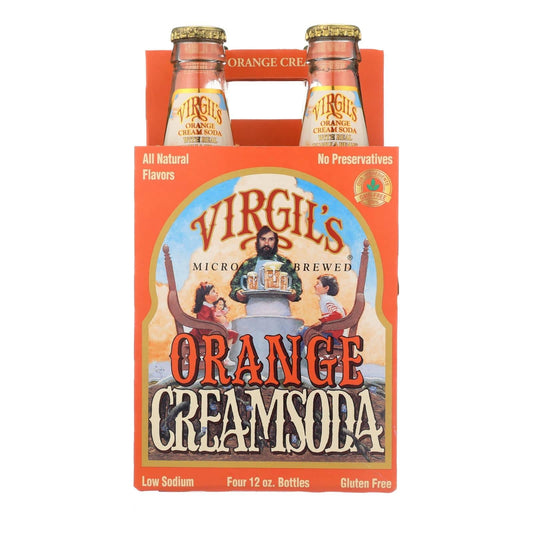 Buy Virgil's Rootbeer Cream Soda - Orange Cream - Case Of 6 - 12 Fl Oz.  at OnlyNaturals.us