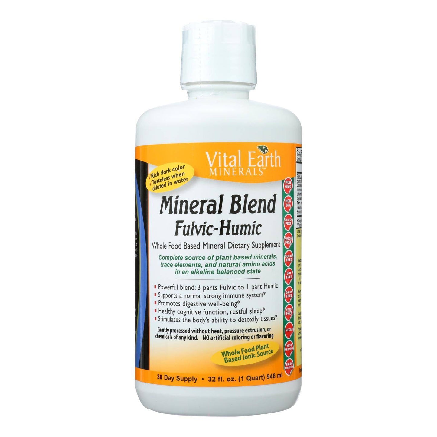 Buy Vital Earth Minerals Fulvic-humic Mineral Blend - 32 Fl Oz  at OnlyNaturals.us