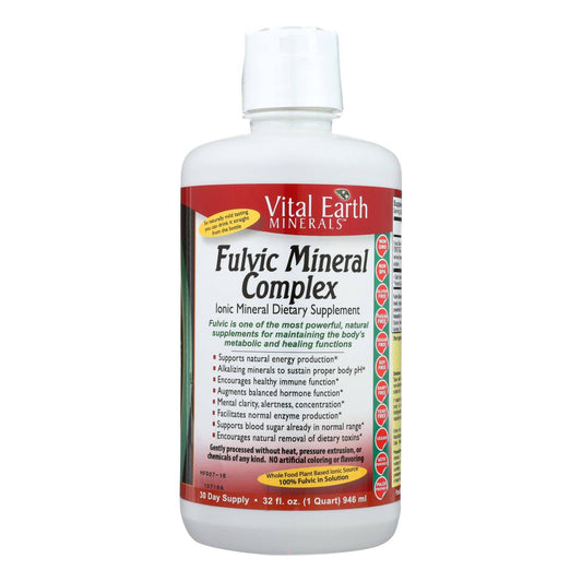 Vital Earth Minerals Fulvic Mineral Complex - 32 Fl Oz | OnlyNaturals.us