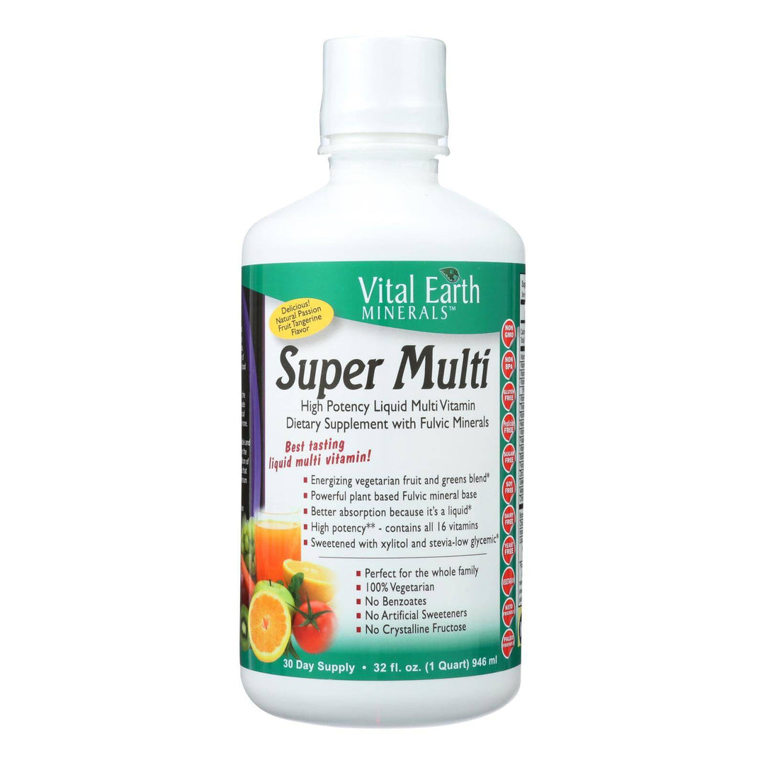 Vital Earth Minerals Super Multi Passion Fruit - 32 Fl Oz | OnlyNaturals.us