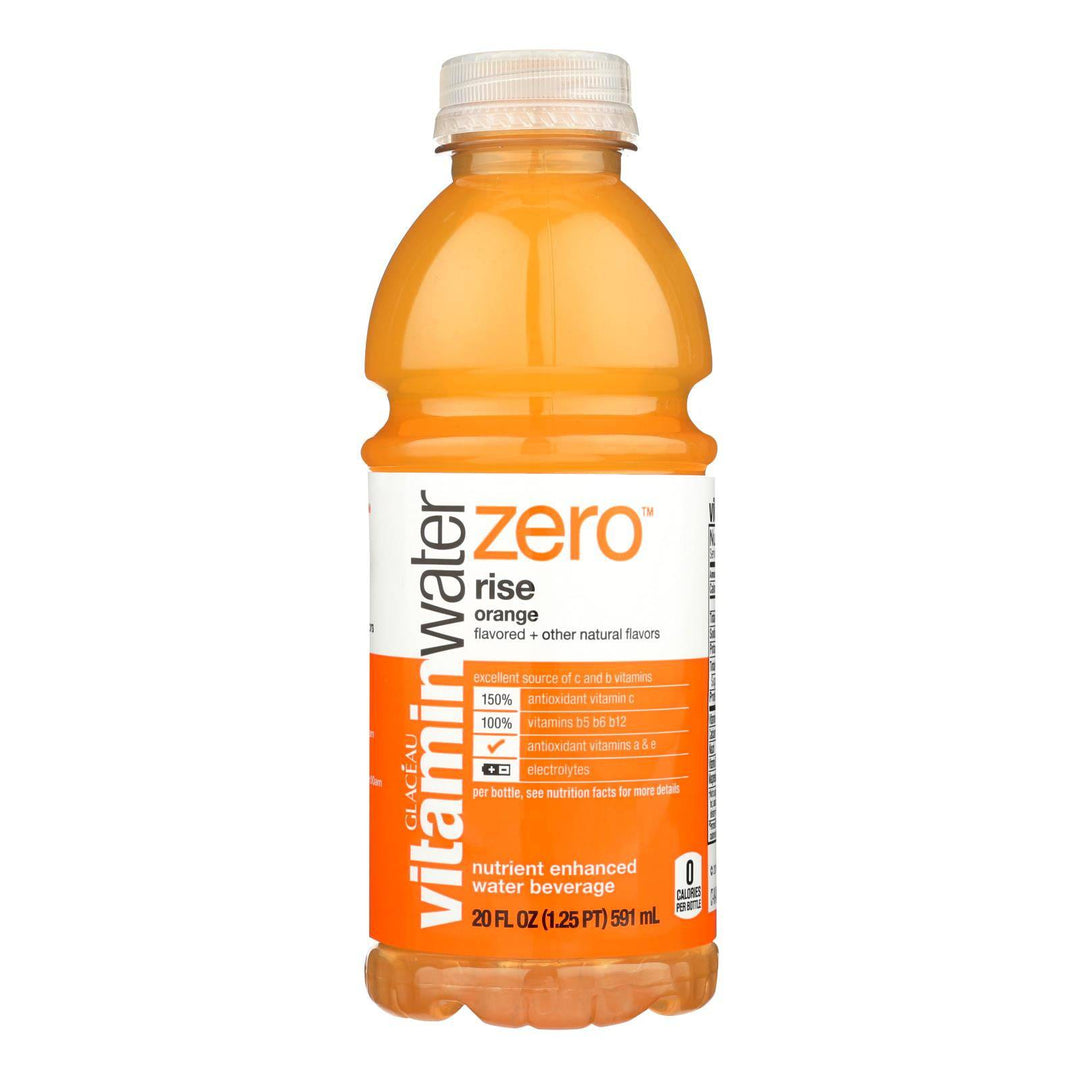 Glaceau Vitamin Water Zero, Rise Orange  - Case Of 12 - 20 Fz | OnlyNaturals.us