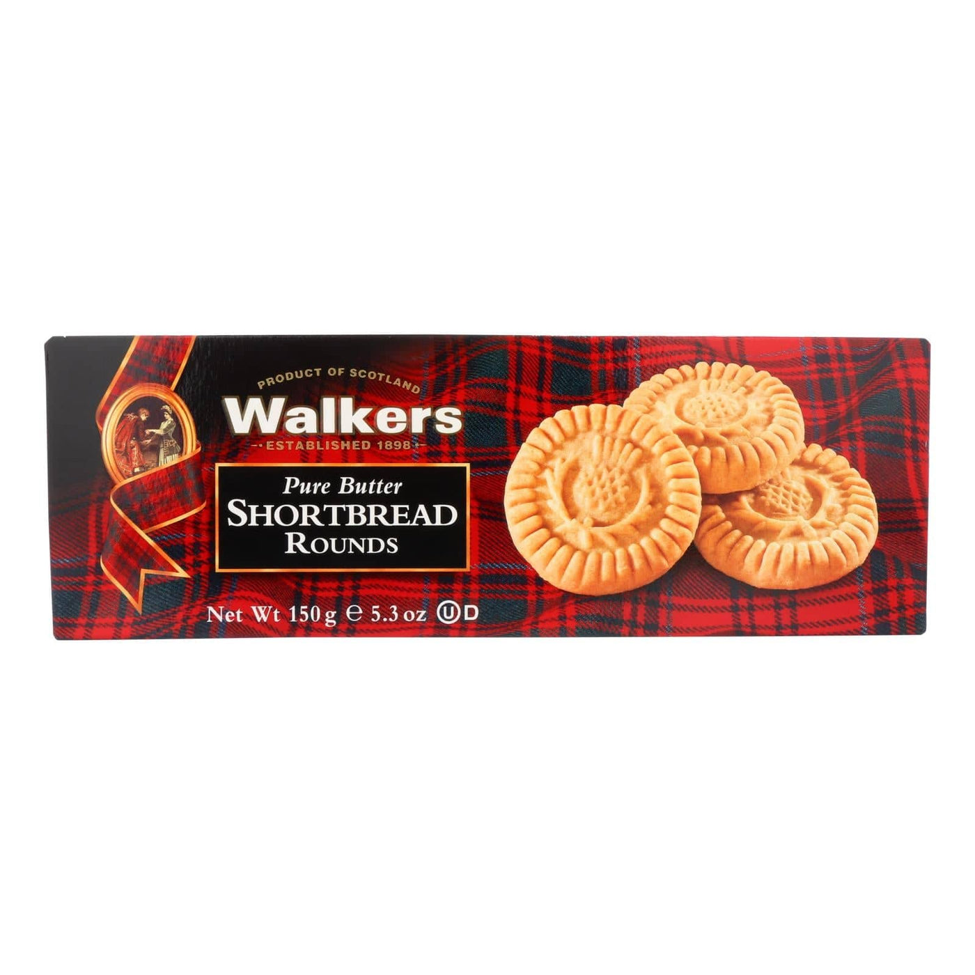 Walkers Shortbread - Pure Butter Round - Case Of 12 - 5.3 Oz. | OnlyNaturals.us