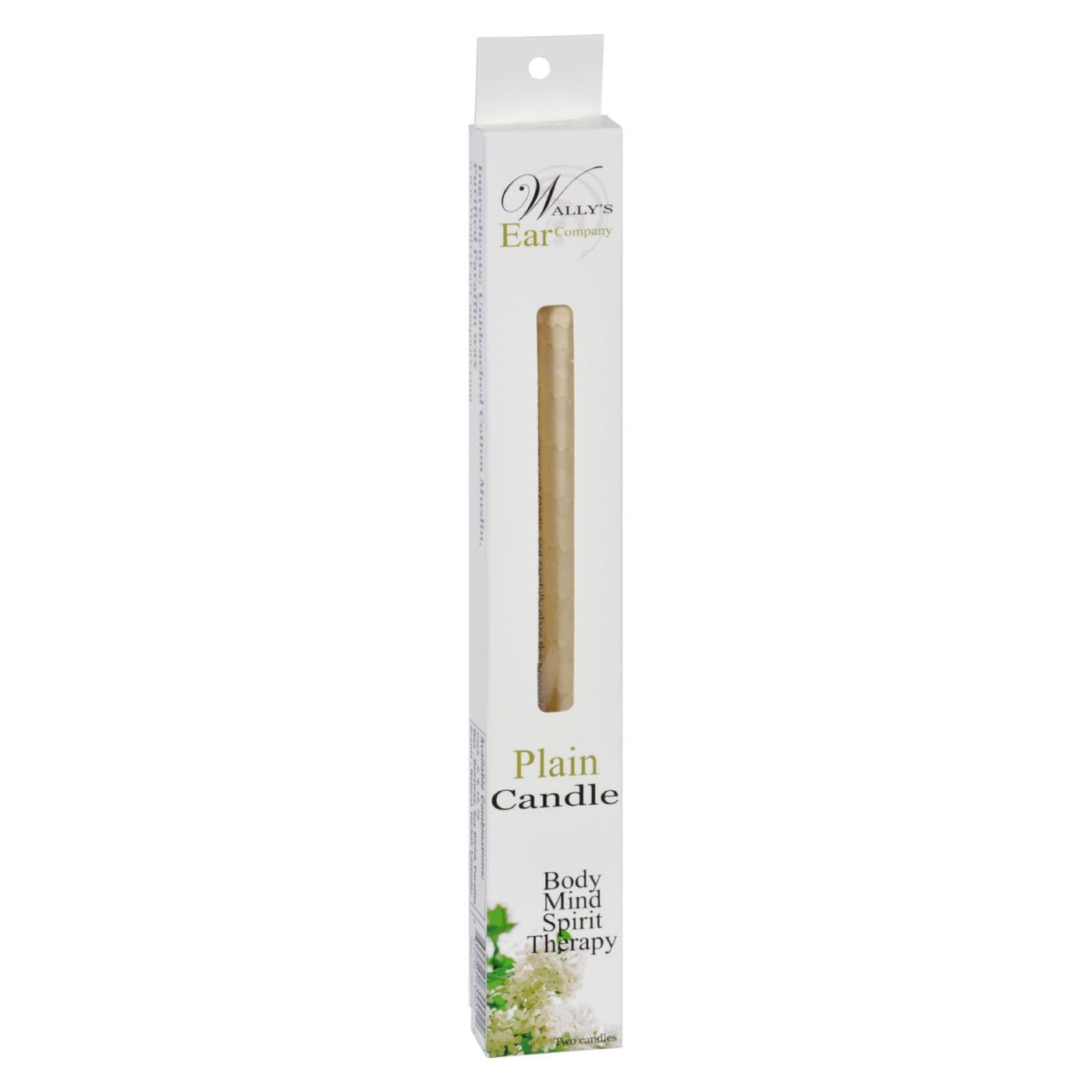 Wally's Candle Plain - 2 Candles | OnlyNaturals.us