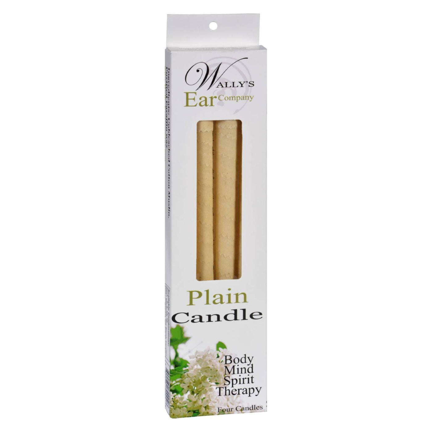 Wally's Candle - Plain - 4 Candles | OnlyNaturals.us