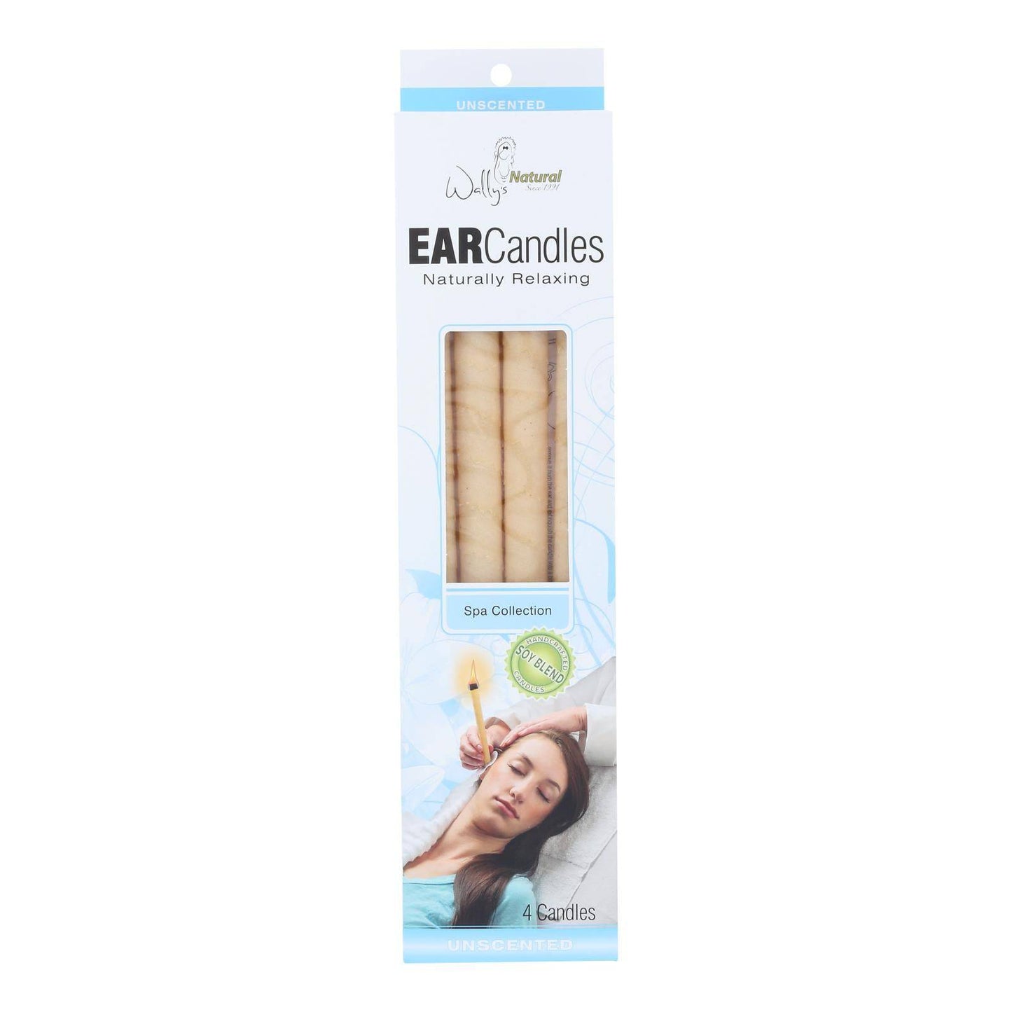 Buy Wally's Ear Candles Plain Paraffin - 4 Candles  at OnlyNaturals.us