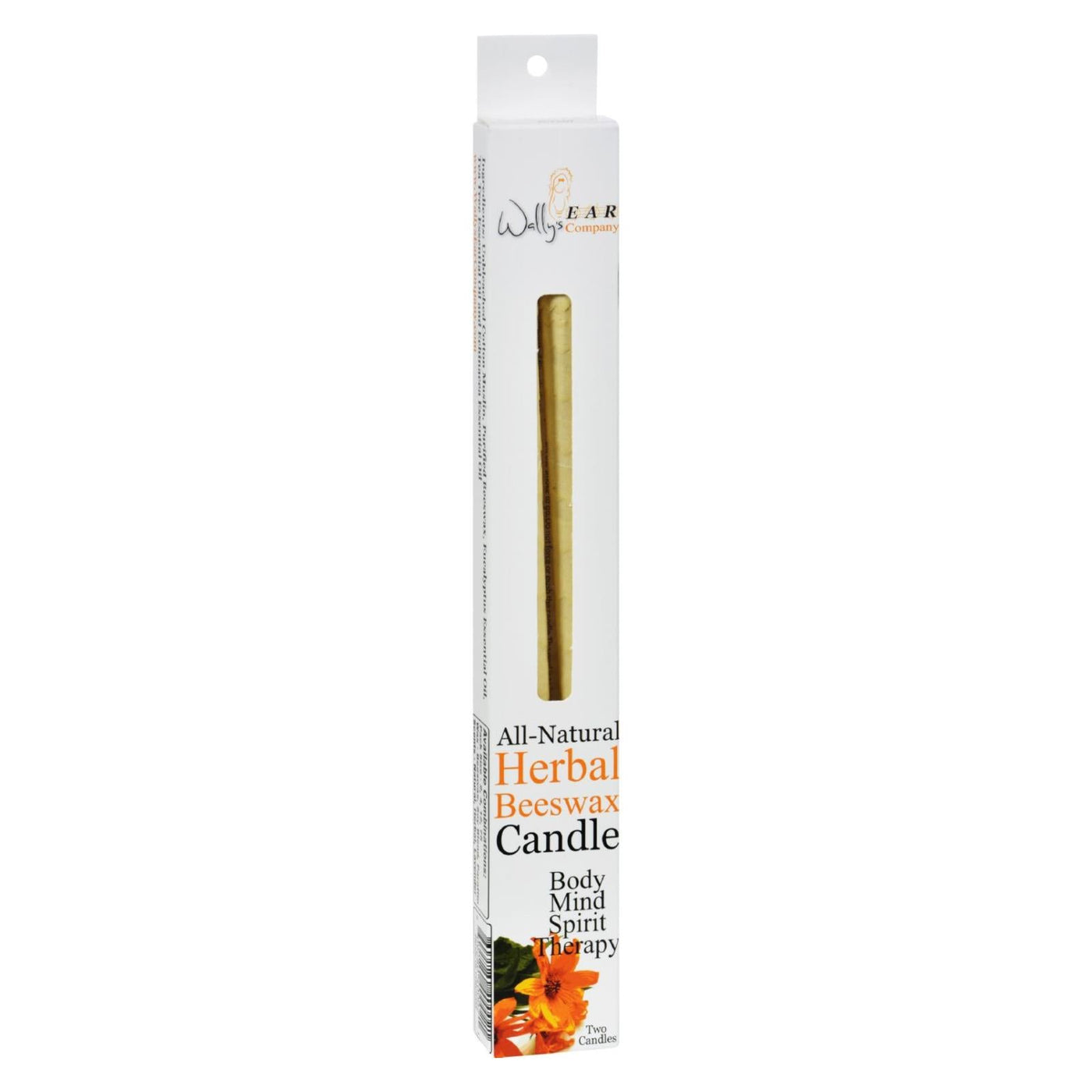 Buy Wally's Natural Products Herbal Beeswax Candles - 2 Pk  at OnlyNaturals.us