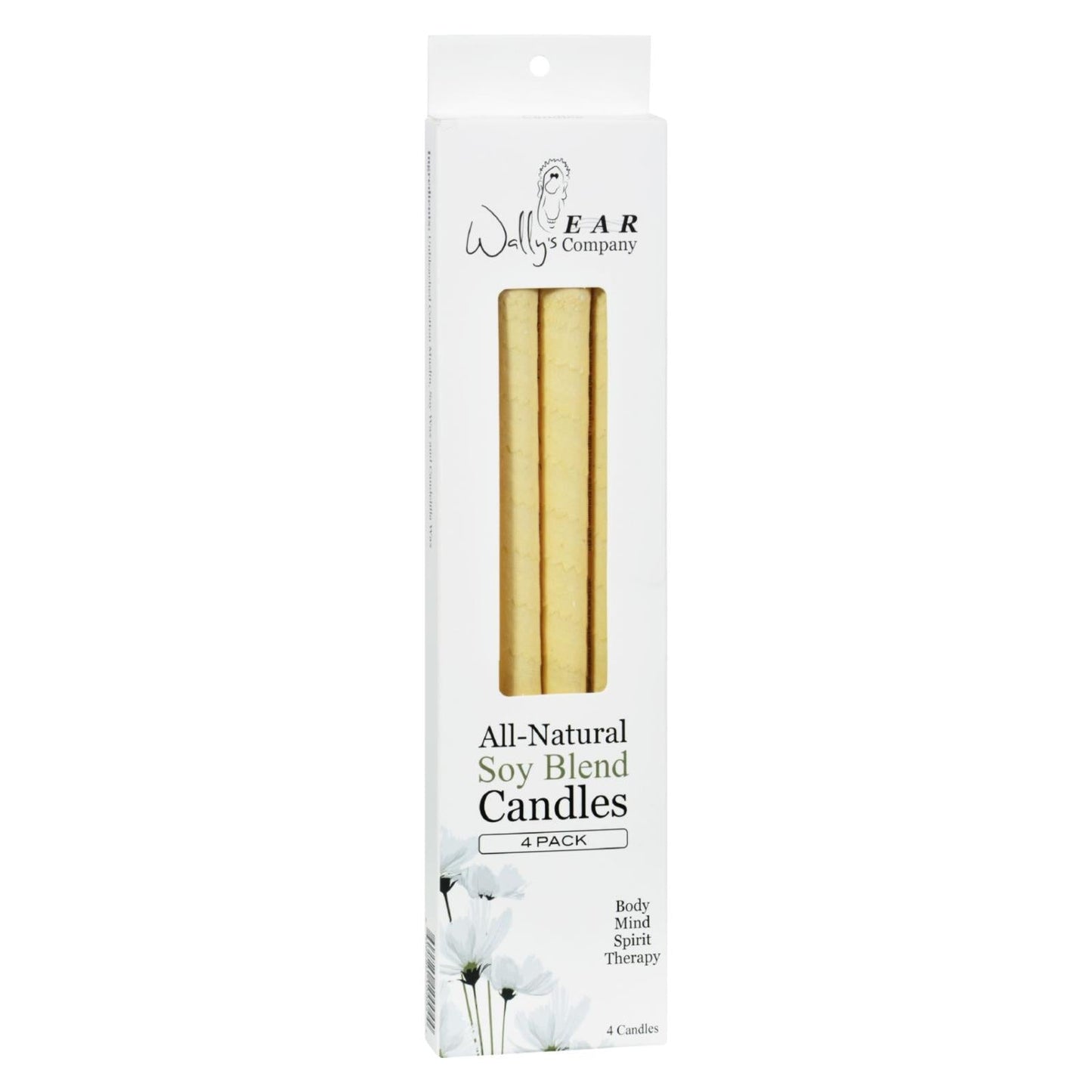 Buy Wally's Ear Candles Plain Paraffin - 4 Candles  at OnlyNaturals.us