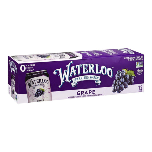 Waterloo - Sparkling Water Grape - Case Of 2 - 12-12 Fz | OnlyNaturals.us