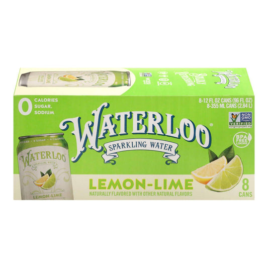 Waterloo - Sparkling Water Lime - Case Of 3 - 8-12 Fz | OnlyNaturals.us