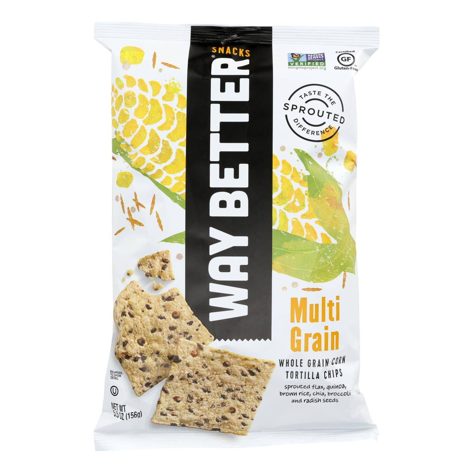 Way Better Snacks Tortilla Chips - Multi - Grain - Case Of 12 - 5.5 Oz. | OnlyNaturals.us