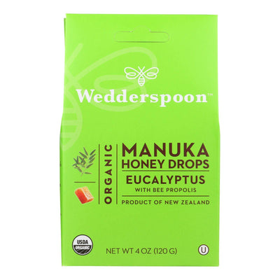 Buy Wedderspoon Drops - Organic - Manuka Honey - Eucalyptus - 4 Oz  at OnlyNaturals.us