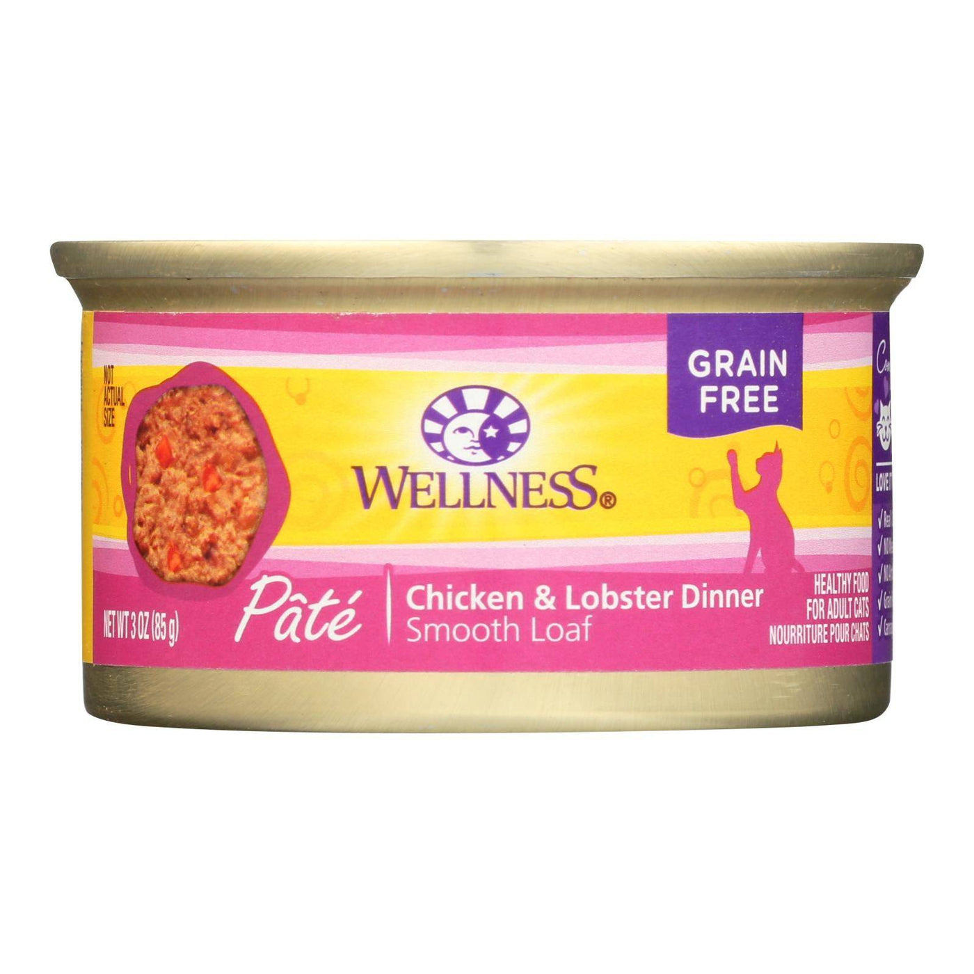 Buy Wellness Pet Products Cat Food - Chicken And Lobster - Case Of 24 - 3 Oz.  at OnlyNaturals.us