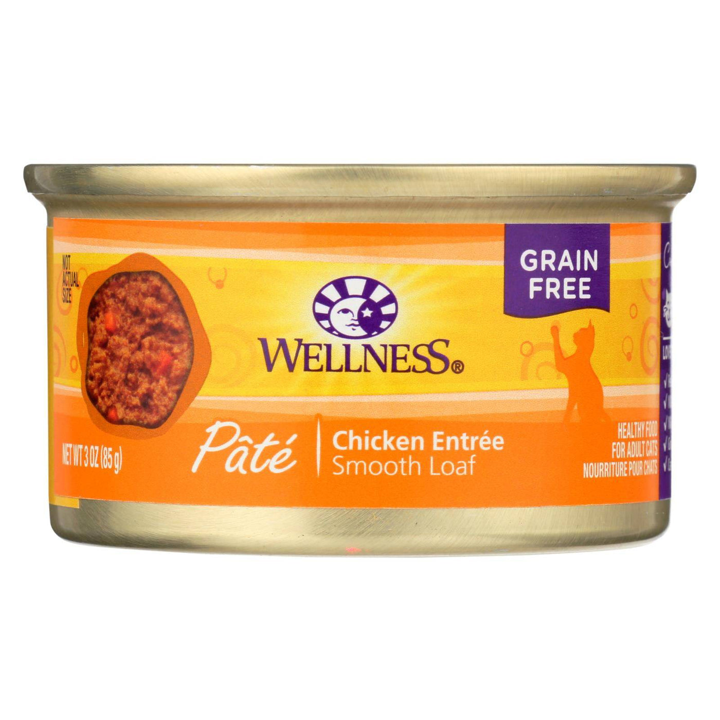 Buy Wellness Pet Products Cat Food - Chicken Recipe - Case Of 24 - 3 Oz.  at OnlyNaturals.us