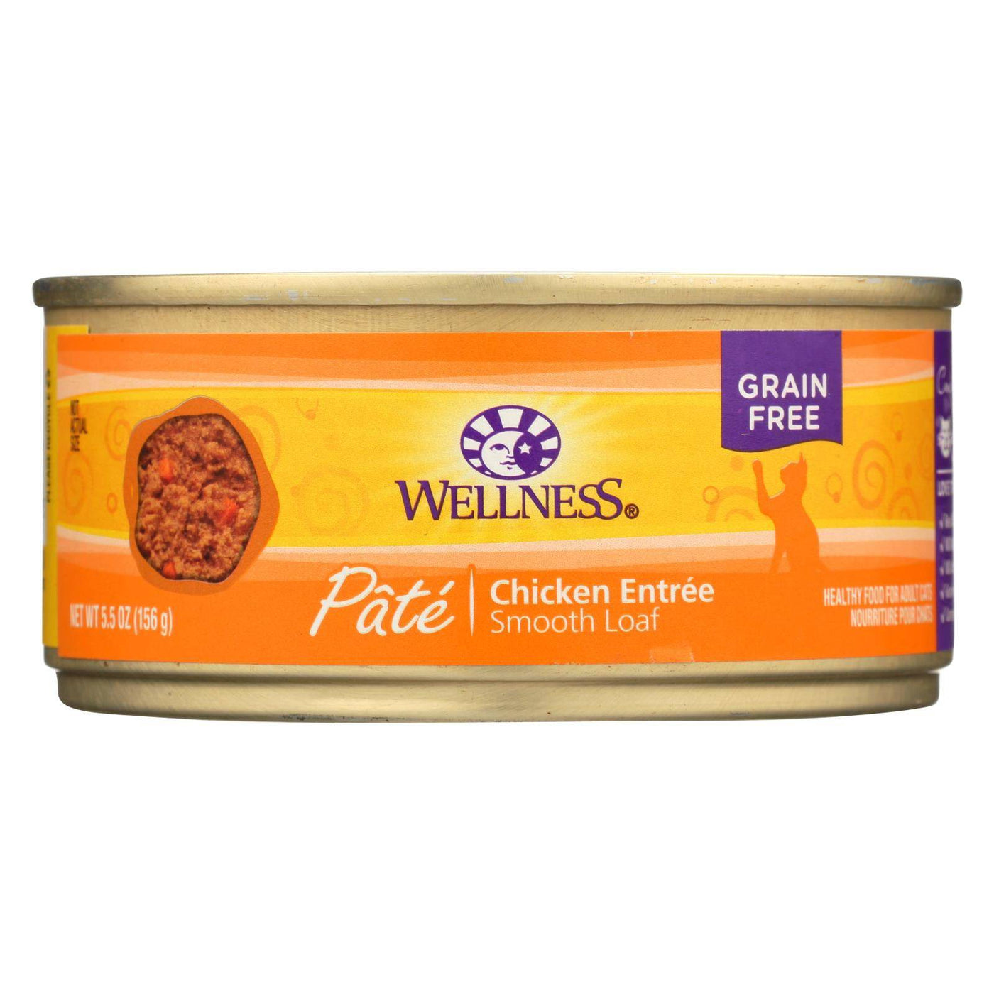 Buy Wellness Pet Products Cat Food - Chicken Recipe - Case Of 24 - 5.5 Oz.  at OnlyNaturals.us