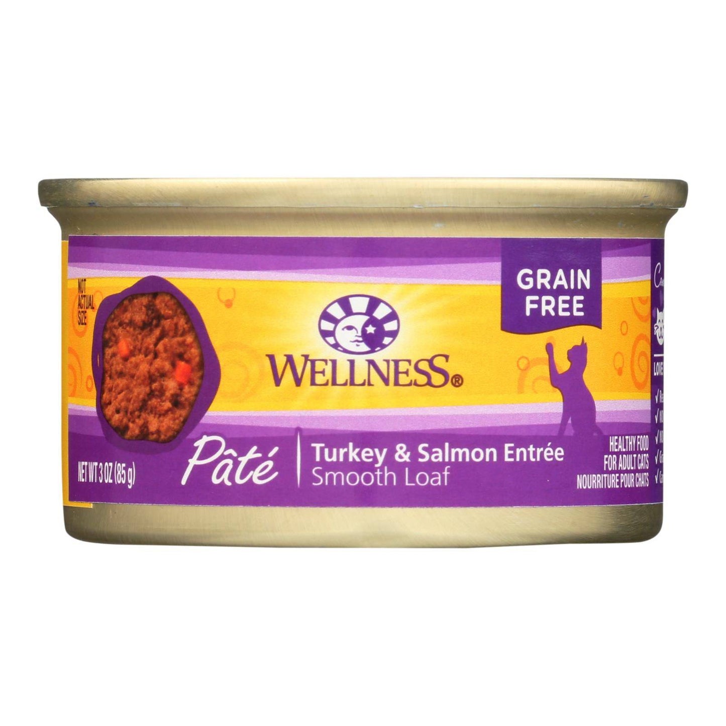 Buy Wellness Pet Products Cat Food - Turkey And Salmon Recipe - Case Of 24 - 3 Oz.  at OnlyNaturals.us