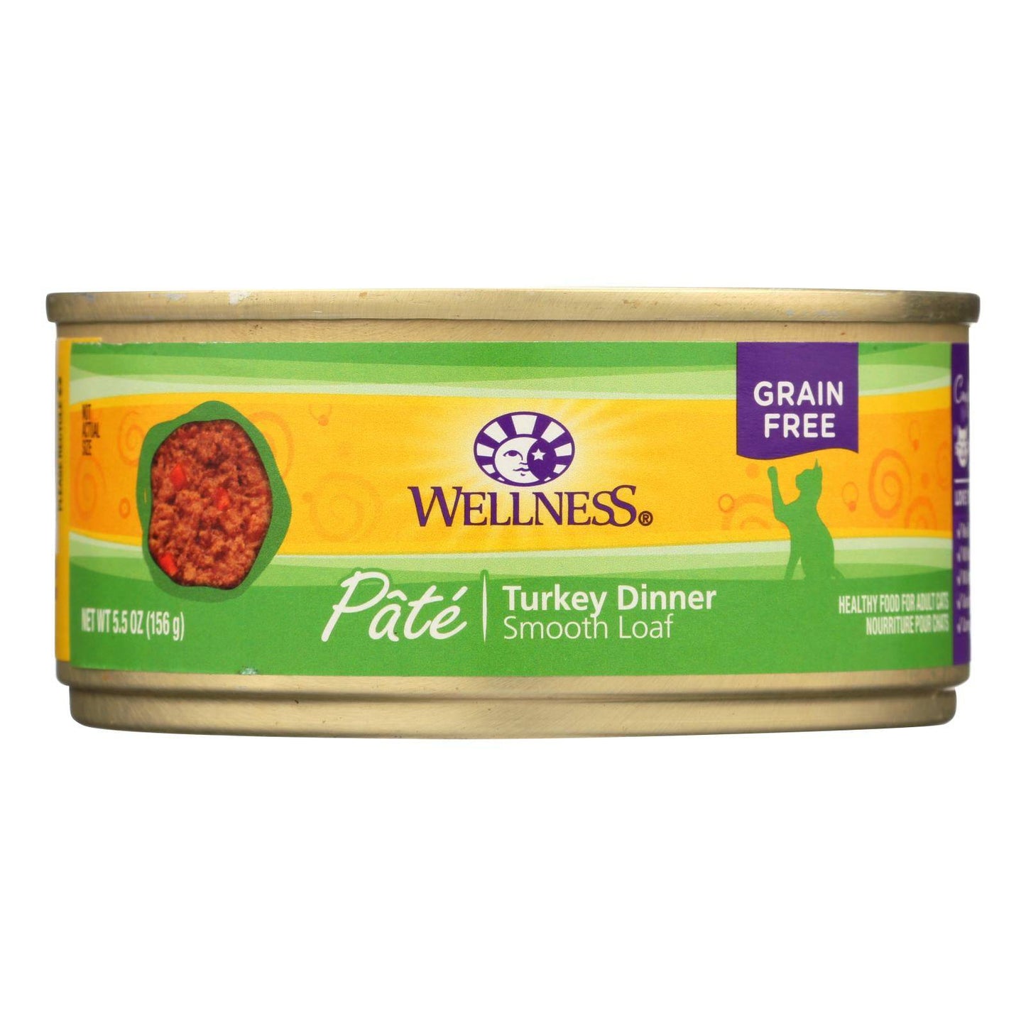 Wellness Pet Products Cat Food - Turkey Recipe - Case Of 24 - 5.5 Oz. | OnlyNaturals.us