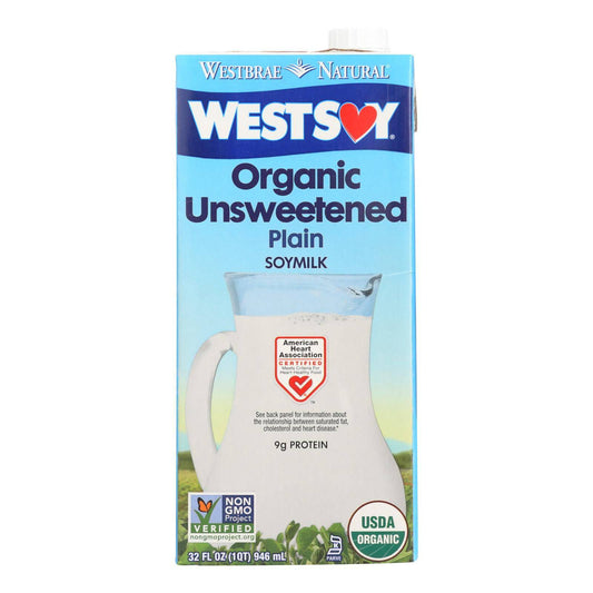 Buy Westsoy Organic Plain - Unsweetened - Case Of 12 - 32 Fl Oz.  at OnlyNaturals.us