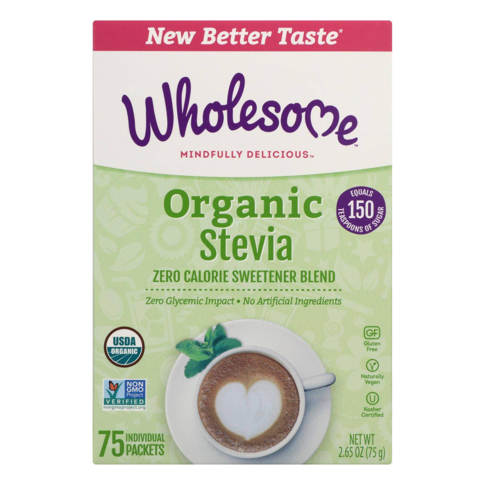 Buy Wholesome Sweeteners Stevia - Organic - 75 Count - Case Of 6  at OnlyNaturals.us