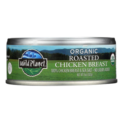 Wild Planet Organic Canned Chicken Breast - Roasted - Case Of 12 - 5 Oz | OnlyNaturals.us