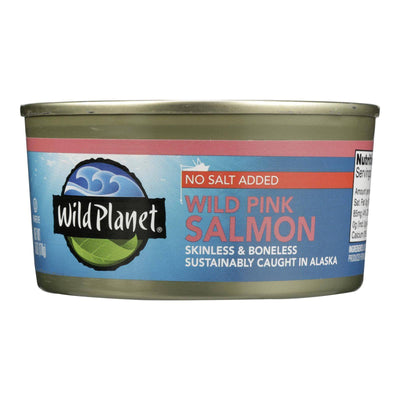 Buy Wild Planet Wild Alaskan Pink Salmon - No Salt Added - Case Of 12 - 6 Oz.  at OnlyNaturals.us