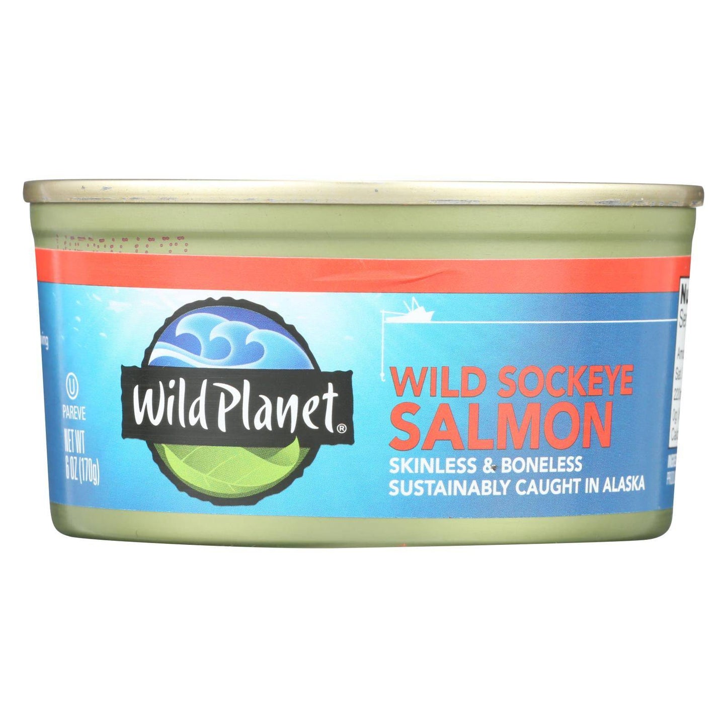 Buy Wild Planet Wild Pacific Sockeye Salmon - Case Of 12 - 6 Oz.  at OnlyNaturals.us