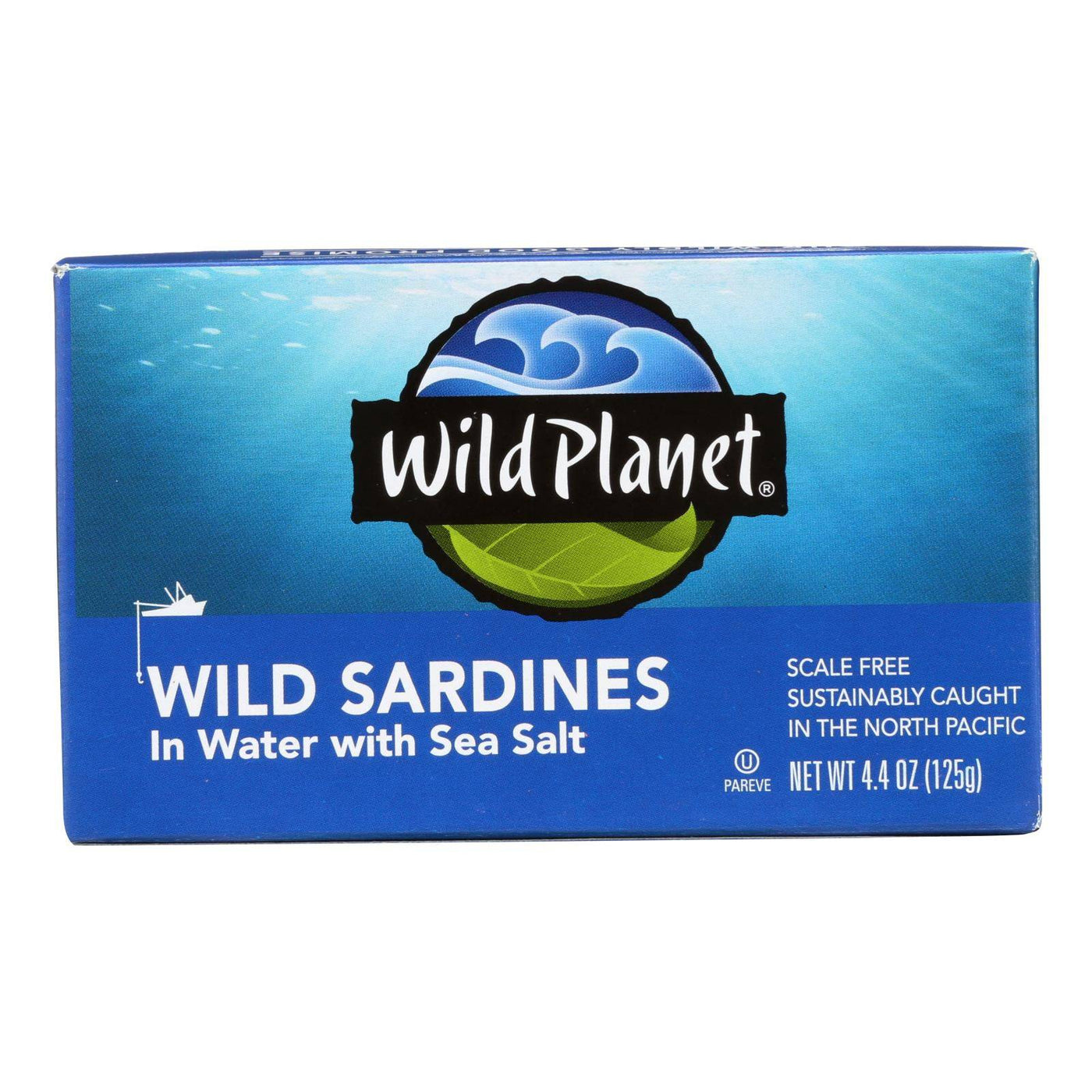 Buy Wild Planet Wild Sardines In Spring Water - Case Of 12 - 4.375 Oz.  at OnlyNaturals.us