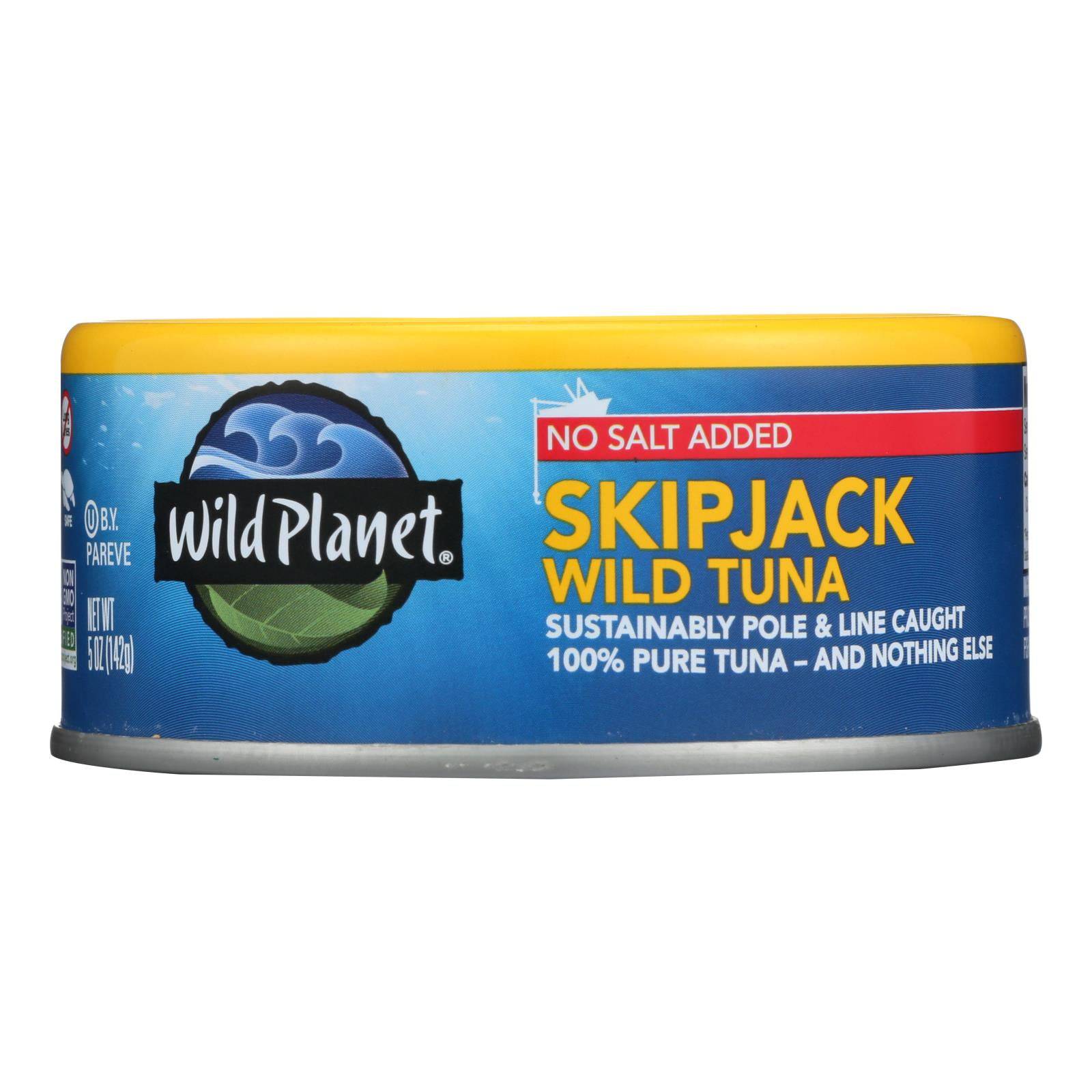 Buy Wild Planet Wild Skipjack Light Tuna - No Salt Added - Case Of 12 - 5 Oz.  at OnlyNaturals.us