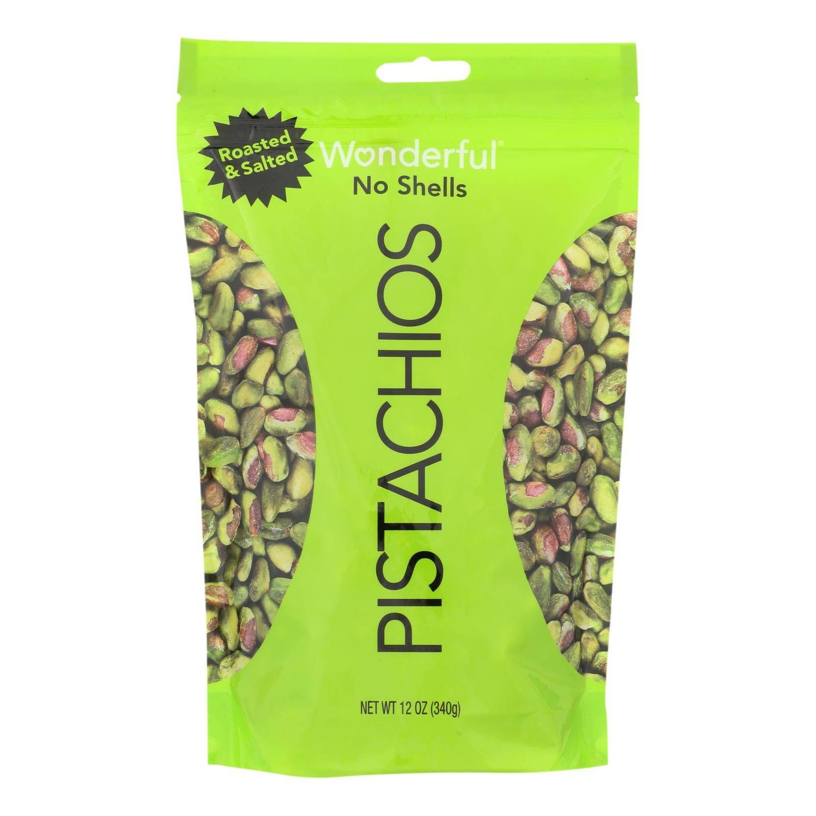 Buy Wonderful Pistachios Roasted & Salted Pistachios - Case Of 12 - 12 Oz  at OnlyNaturals.us