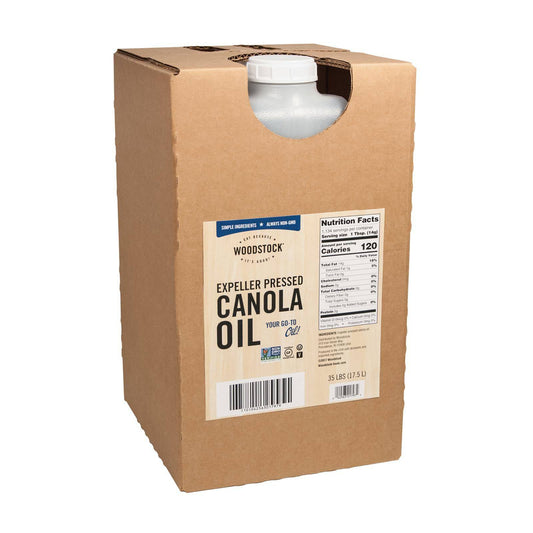 Woodstock Expeller Pressed Canola Oil - Single Bulk Item - 35lb | OnlyNaturals.us