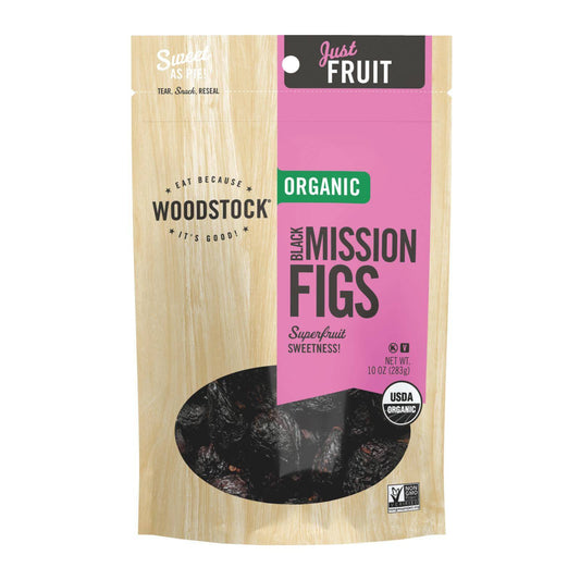 Buy Woodstock Organic Unsweetened Black Mission Figs - Case Of 8 - 10 Oz  at OnlyNaturals.us