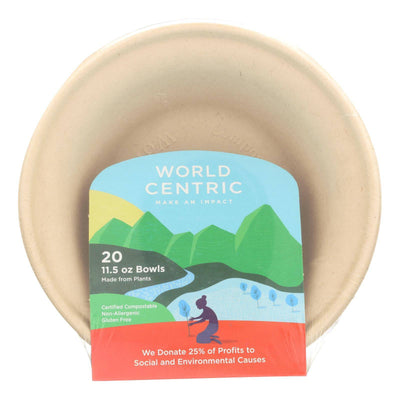 World Centric Wheat Straw Bowl - Case Of 12 - 20 Count | OnlyNaturals.us