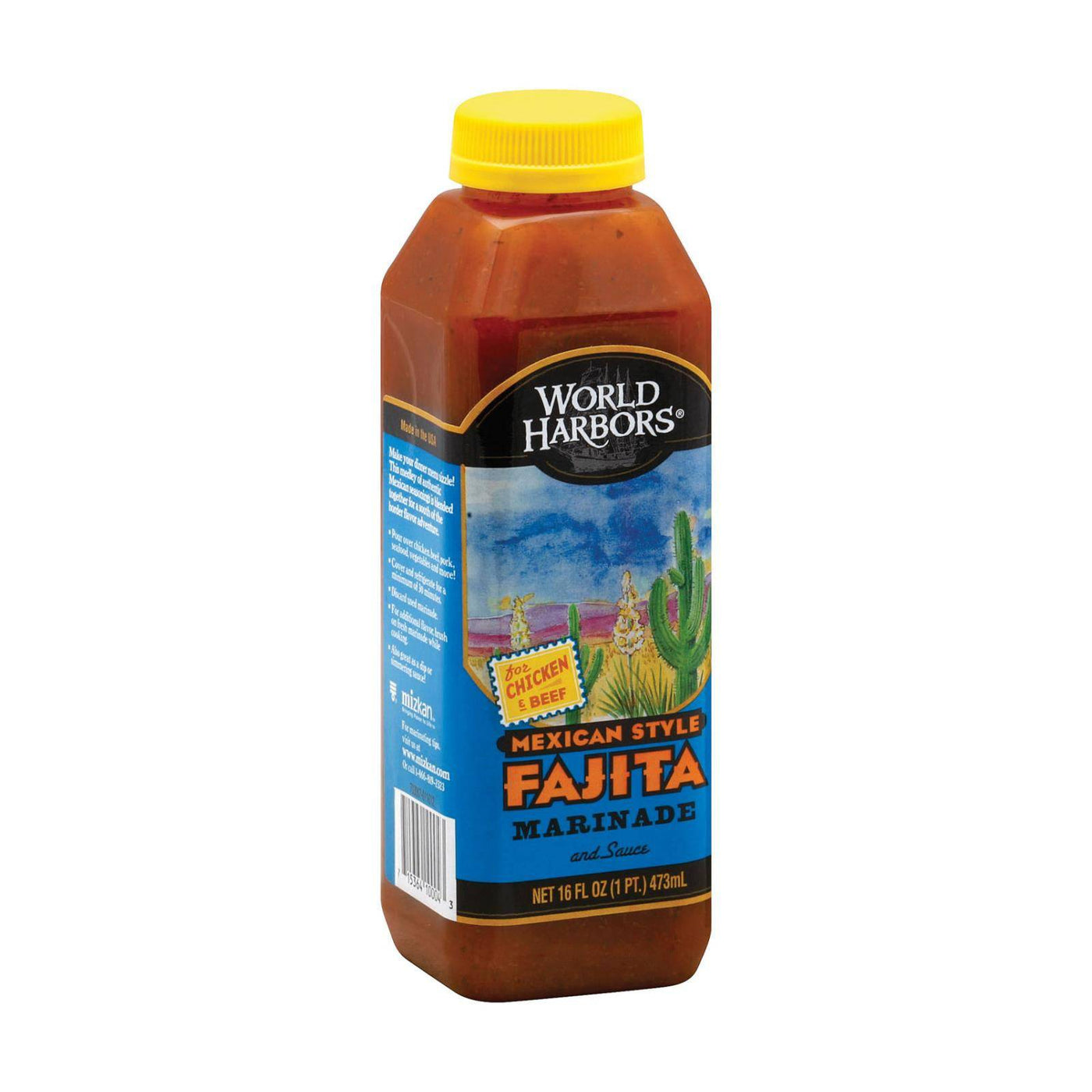 World Harbor Fajita Marinade And Sauce Mexican Style - Case Of 6 - 16 Fl Oz. | OnlyNaturals.us