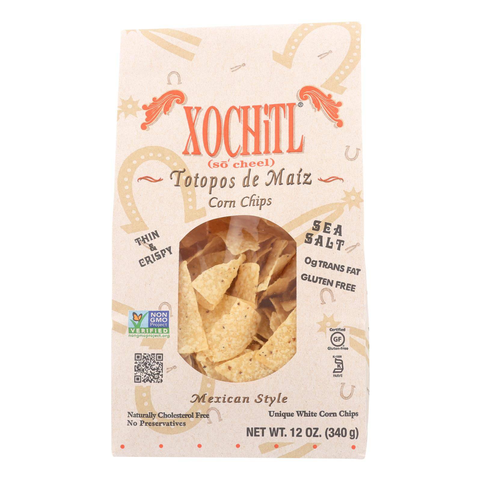 Xochitl Corn Chips - White Corn - Case Of 10 - 12 Oz. | OnlyNaturals.us