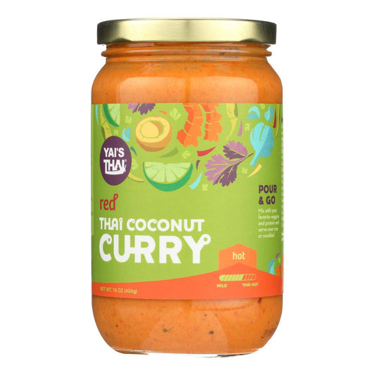Yai's Thai Thai Coconut Curry - Red - Case Of 6 - 16 Oz | OnlyNaturals.us