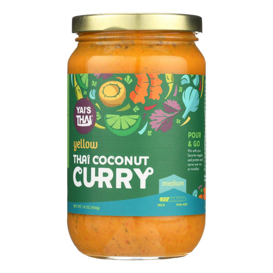 Yai's Thai Thai Coconut Curry - Yellow - Case Of 6 - 16 Oz | OnlyNaturals.us