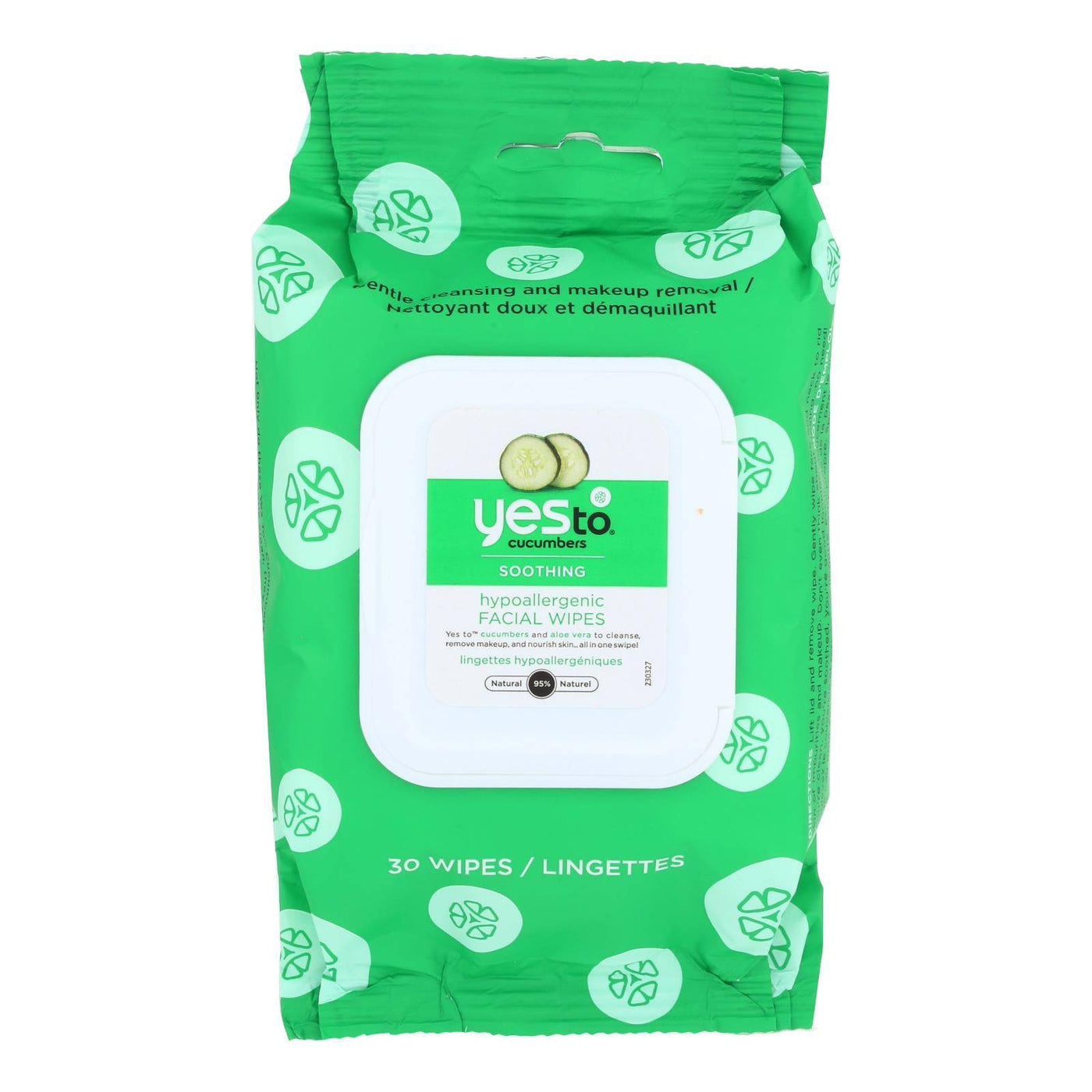 Buy Yes To Cucumbers Facial Towelettes - Soothing - Hypoallergenic - 30 Count - Case Of 3  at OnlyNaturals.us