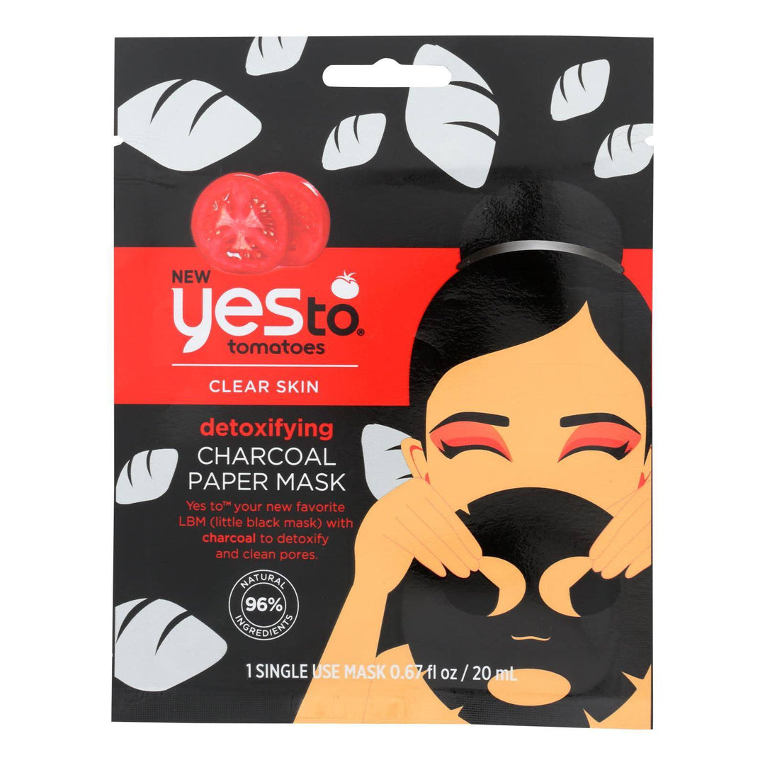 Yes To - Mask Charcoal Paper - Case Of 6 - .67 Fz | OnlyNaturals.us