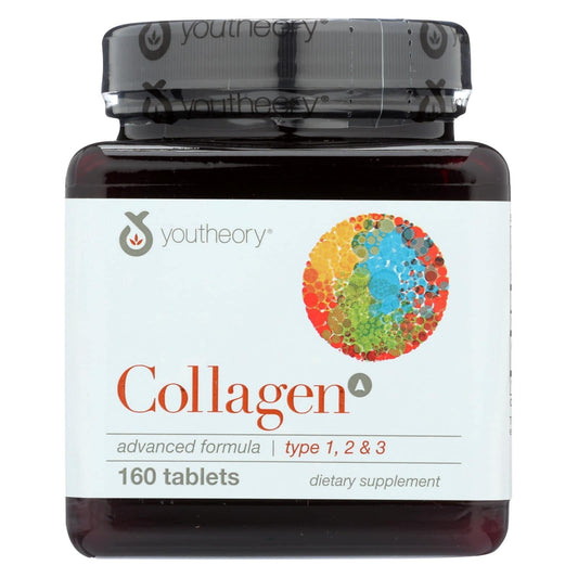 Youtheory Collagen - Type 1 And 2 And 3 - Advanced Formula - 160 Tablets | OnlyNaturals.us