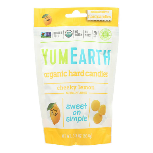 Yumearth Organics Organic Lemon Drops - Cheeky Lemon - 3.3 Oz - Case Of 6 | OnlyNaturals.us