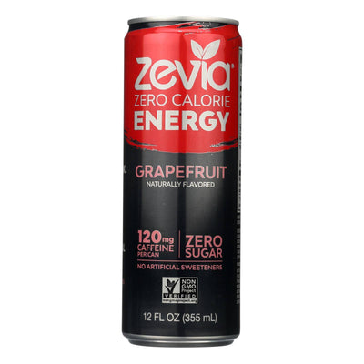 Zevia Zero Calorie Energy Drink - Grapefruit - Case Of 12 - 12 Fl Oz | OnlyNaturals.us