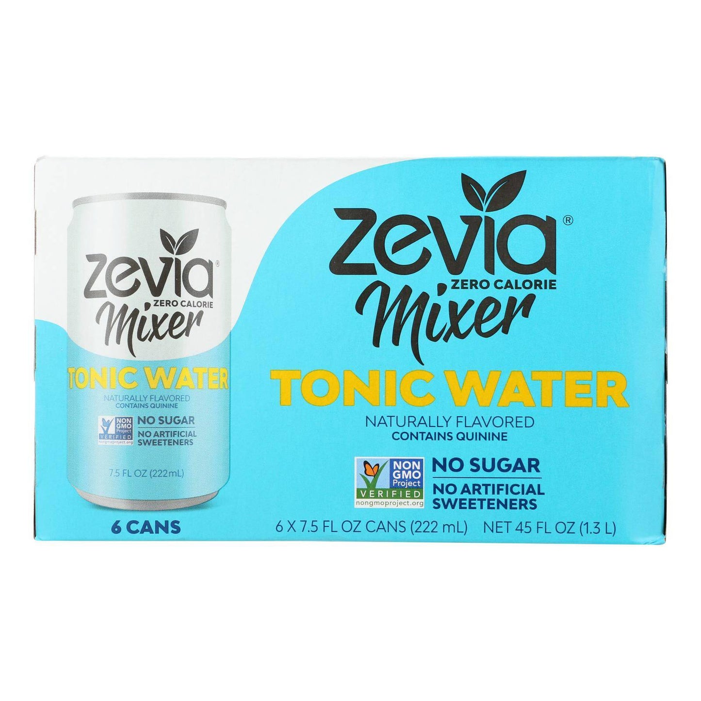 Zevia Zero Calorie Mixer - Tonic Water - Case Of 4 - 6-7.5 Fl Oz | OnlyNaturals.us