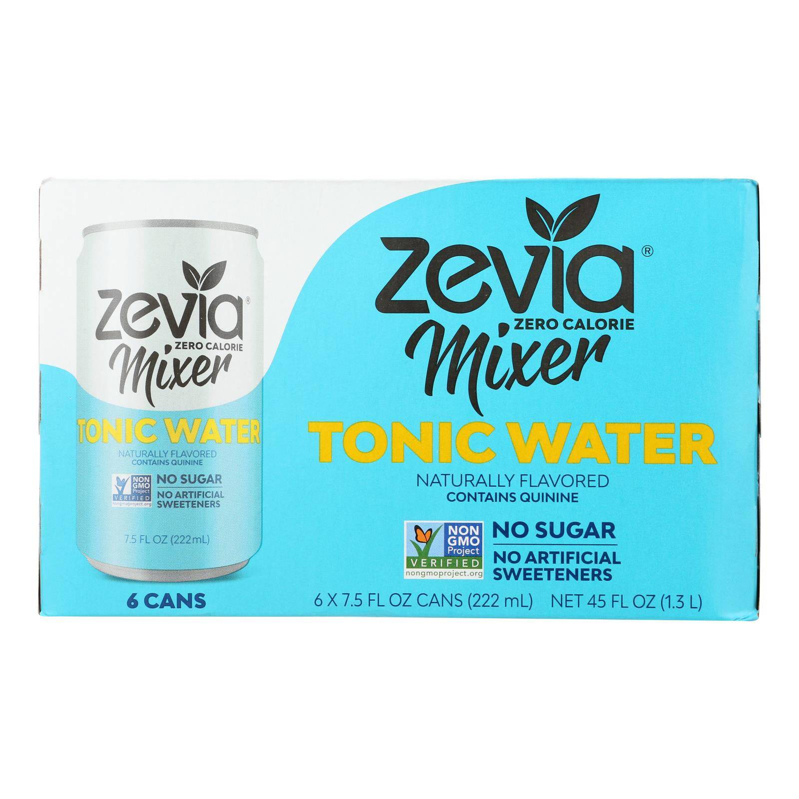 Zevia Zero Calorie Mixer - Tonic Water - Case Of 4 - 6-7.5 Fl Oz | OnlyNaturals.us